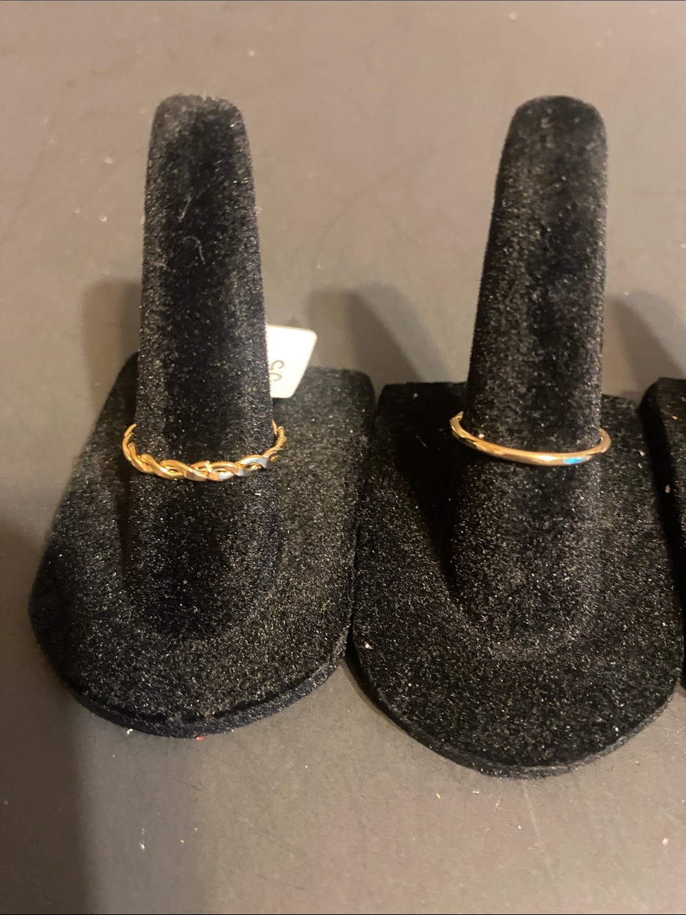 Delicate Mixed Metal Stackable Rings in Gold and Silver - Picture 2 of 4